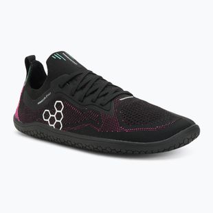 Damen-Barfußschuhe Vivobarefoot Primus Lite Knit obsidian/ vibrant pink