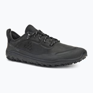 Barfußschuhe Barfoot Schuhe Herren Vivobarefoot Tracker Leather Low obsidian