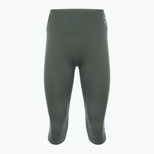 Trainingsleggings Damen Gymshark Training Cropped obsidian / green