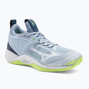 Herren Volleyballschuhe Mizuno Wave Momentum 2 heather/white/neo lime