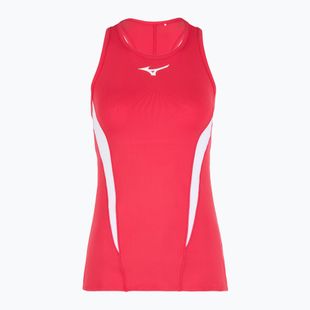 Damen Tennishemd Mizuno Printed Tank W opera rot