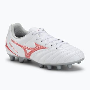Mizuno Monarcida Neo III Select Jr MD Kinder-Fußballschuhe weiß/radiant rot