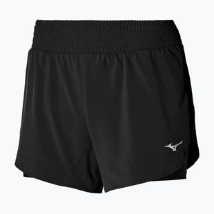 Lauf Shorts Damen Mizuno 2in1 4.5 black