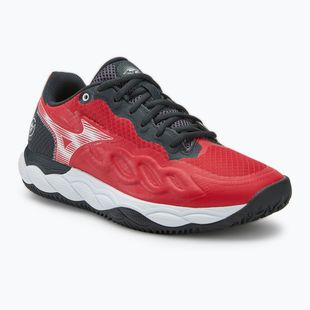 Mizuno Wave Enforce Court Padel salsa/weiß/vulkan Padel Schuhe