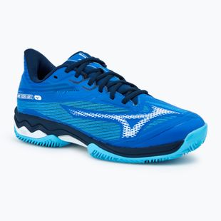 Herren Tennisschuhe Mizuno Wave Exceed Light 2 CC mugen Blau/Weiß/Flussblau