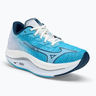 Damen Laufschuhe Mizuno Wave Rebellion Flash 2 river blau/blau wing teal/weiß
