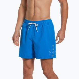 Herren Nike Swoosh Break 5" Volley Badeshorts blau NESSC601-458