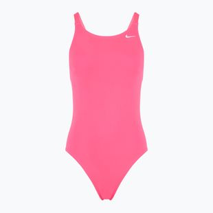 Nike Hydrastrong Solid Fastback einteiliger Badeanzug für Damen Hyper Pink