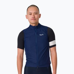 Herren-Fahrradweste Rapha Core Gilet Navy/White