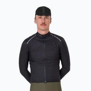 Herren-Fahrradjacke Rapha Brevet Element Wind Jacket black/grey
