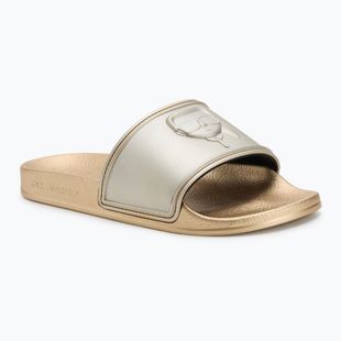 KARL LAGERFELD Damen Flip-Flops Kondo 2.0 NFT Relief gold Gummi