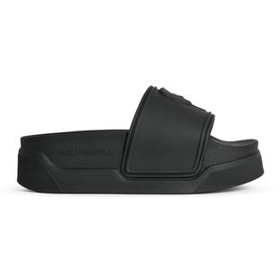 KARL LAGERFELD Damen Flip-Flops Condominium Nft Relief schwarz Gummi