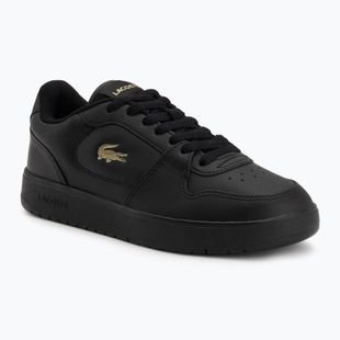 Damen-Schuhe Lacoste Court Ace Leather black/gold