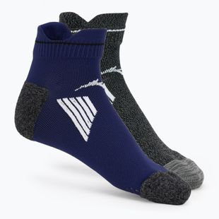 Mizuno Active Training Mid Socken 2 Paar Kombi blau / schwarz