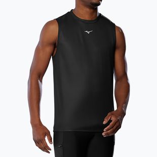 Men's Mizuno Core Graphic Ärmelloses Laufshirt schwarz oni