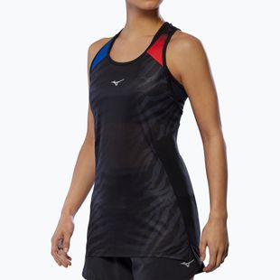 Damen-Laufshirt Mizuno DryAeroFlow Graphic Tank oni red