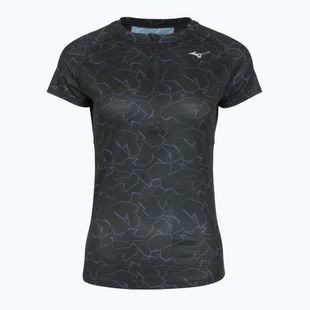 Damen Laufshirt Mizuno Graphic Trail Tee schwarz