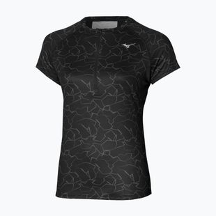 Damen Laufshirt Mizuno Graphic Trail Tee schwarz