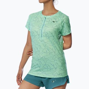 Damen Laufshirt Mizuno Graphic Trail Tee neo mint