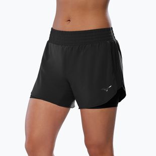 Damen Laufshorts Mizuno 2IN1 4.5" schwarz