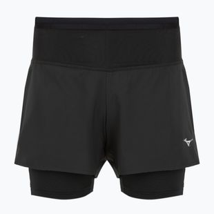 Damen-Laufshorts Mizuno Trail ER 2IN1 black