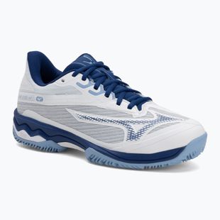 Tennisschuhe Damen Mizuno Wave Exceed Light 2 CC white/ bellwether blue/ bel air blue