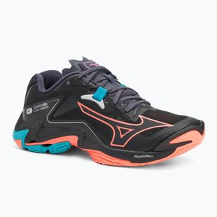 Volleyballschuhe Mizuno Wave Lightning Z8 black/neon flame/peacock blue
