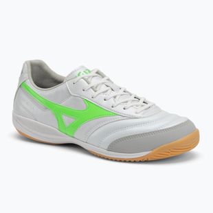 Fußballschuhe Herren Mizuno Morelia Sala Pro IN white/neon green/galaxy silver