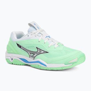 Schuhe Mizuno Wave Stealth 6 neo mint/black/frontier blue