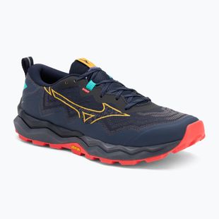 Herren Laufschuhe Mizuno Wave Daichi 9 baritone blau/zitrus/feurige Koralle 2