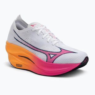 Mizuno Wave Rebellion Pro 3 Laufschuh weiß/rosa tetra/tang orange