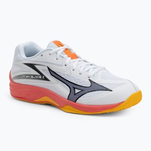 Mizuno Thunder Blade Z weiß/feurige Koralle 2/Zitrus Volleyballschuh