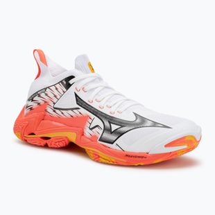 Mizuno Wave Lightning Neo 3 weiß/feurige Koralle 2/Zitrus Volleyballschuhe