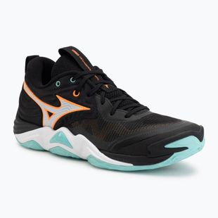 Volleyballschuhe Mizuno Wave Momentum Elite black/tangelo/ice green