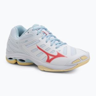 Damen Volleyballschuhe Mizuno Wave Voltage 2 weiß/calypso coral/pale banana
