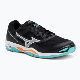 Mizuno Wave Phantom 3 Handballschuhe schwarz/tangelo/eisgrün