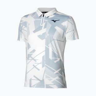Herren Mizuno Daybreakers Shadow Poloshirt weiß/grau