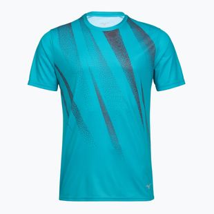 Herren Mizuno Core Graphic Tee capri breeze Laufshirt
