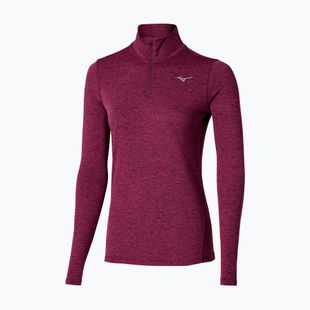 Damen Laufsweatshirt Mizuno Core Impulse Half Zip Tee dunkel lila