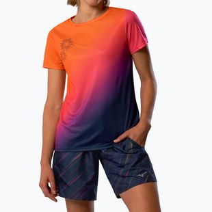 Damen Laufshirt Mizuno Summer Pack QD Tee yuuyake