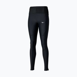 Damen Laufleggings Mizuno Trail Multipocket Long schwarz