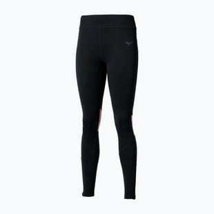 Damen-Laufleggings Mizuno Active Warmalite Long black/mauve