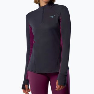 Damen-Laufpullover Mizuno Active Warm Half Zip baritone blue