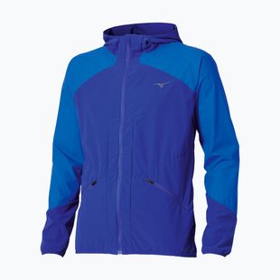 Herren Mizuno Active Alpha Hodded sodalite blau Laufjacke