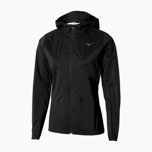 Damen-Laufjacke Mizuno Tech Thermal Charge Hooded black