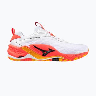 Mizuno Wave Stealth Neo 2 weiß/bläulich koralle 2/zitrus handball schuh