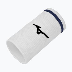 Handgelenk-Schweißband Mizuno Wristband Long With Line 6P white/estate blue