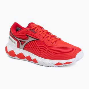 Tennisschuhe Mizuno Wave Enforce Tour 2 CC fiery red/white/sun-dried toma
