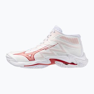 Damen-Volleyballschuhe Mizuno Wave Lightning Elite Mid white/rose elegance/lava falls