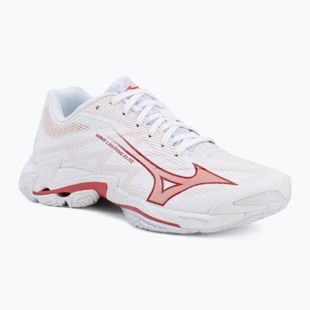 Damen-Volleyballschuhe Mizuno Wave Lightning Elite white/rose elegance/lava falls